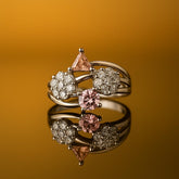 Zircon Ring-158 (Golden)